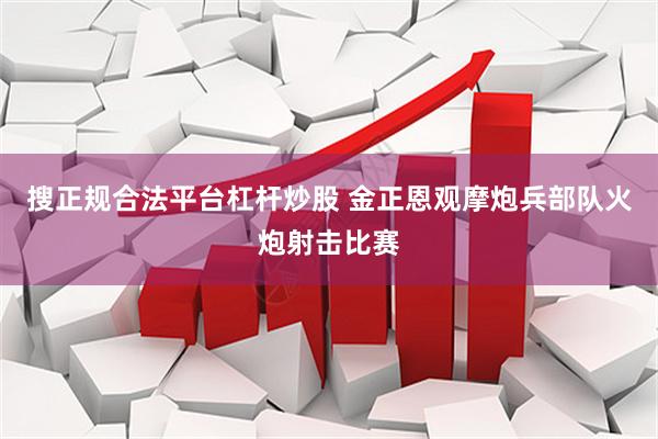 搜正规合法平台杠杆炒股 金正恩观摩炮兵部队火炮射击比赛